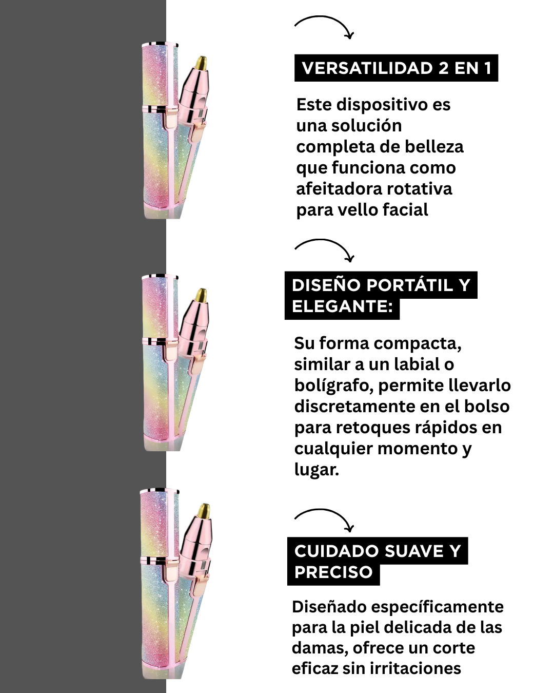 DEPILADORA MUJER FACIAL Y NARIZ